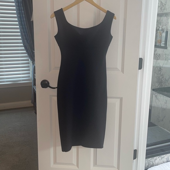 Chiara Boni La Petite Robe Sweetheart Neckline Elegant Black Dress Black Sz 40 - Picture 5 of 7